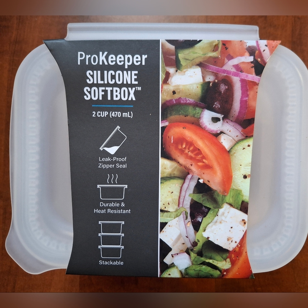 Progressive Prokeeper 2 Cup Clear Silicone Food Container W/Lid PKS-61